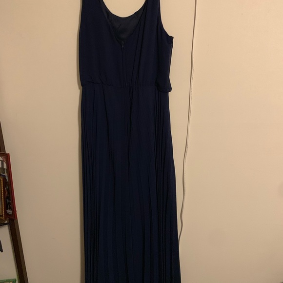 Floor length summer time Navy dress - Picture 2 of 3